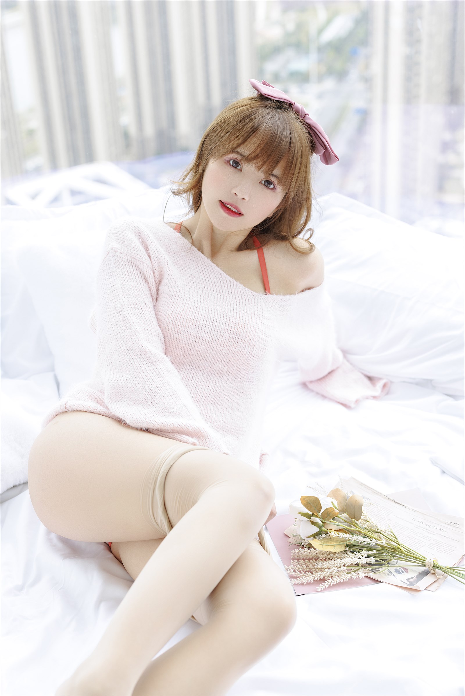 002. Zhang Siyun Nice - Internal purchase of watermark free pink sweater(31)